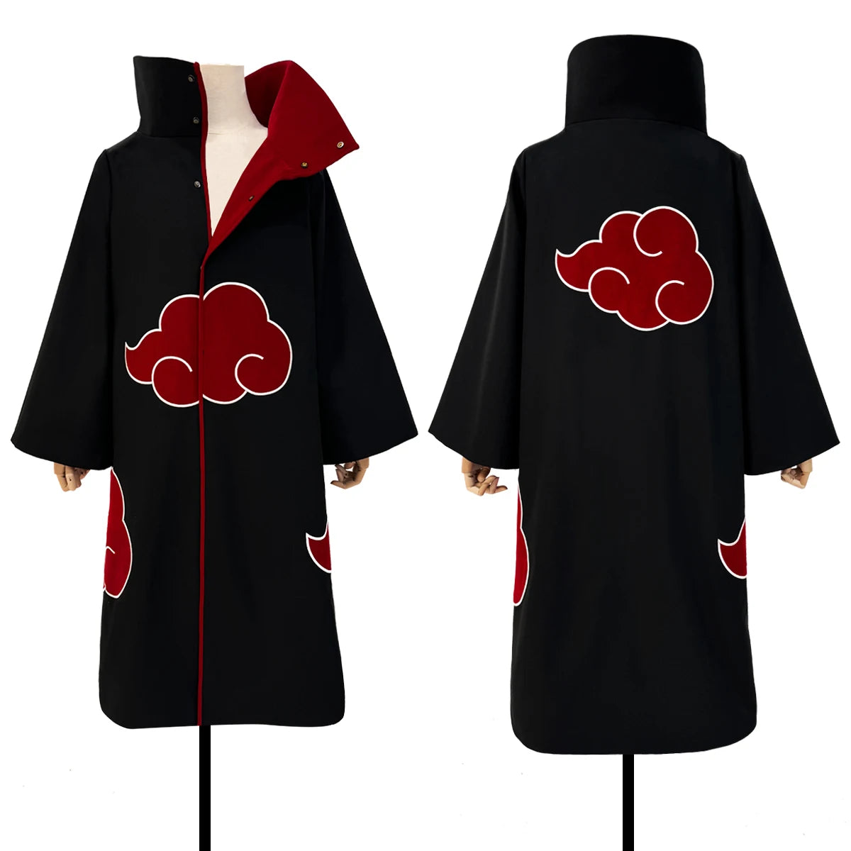 HOLOUN Uchiha Itachi Sasuke Anime Cosplay Costume Embroidery Hawk Team Cloak Pain Konan Sasori Halloween Christmas S-2XL