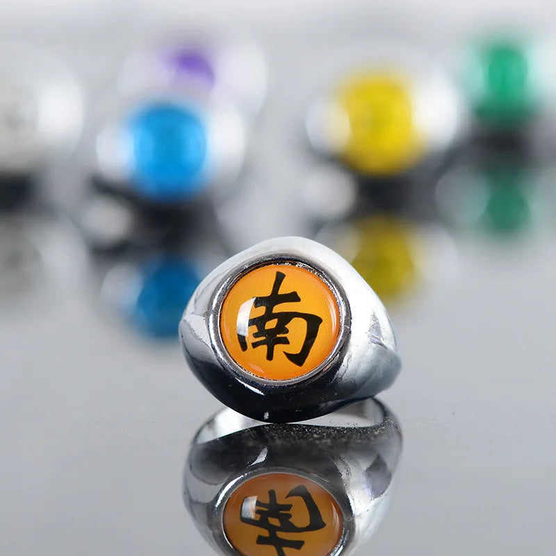 Hot Anime Ring Cosplay Akatsuki Itachi Pain Metal Finger Adult Ninja Props Accessories Cool Stuff Men Jewelry Children Kids Gift