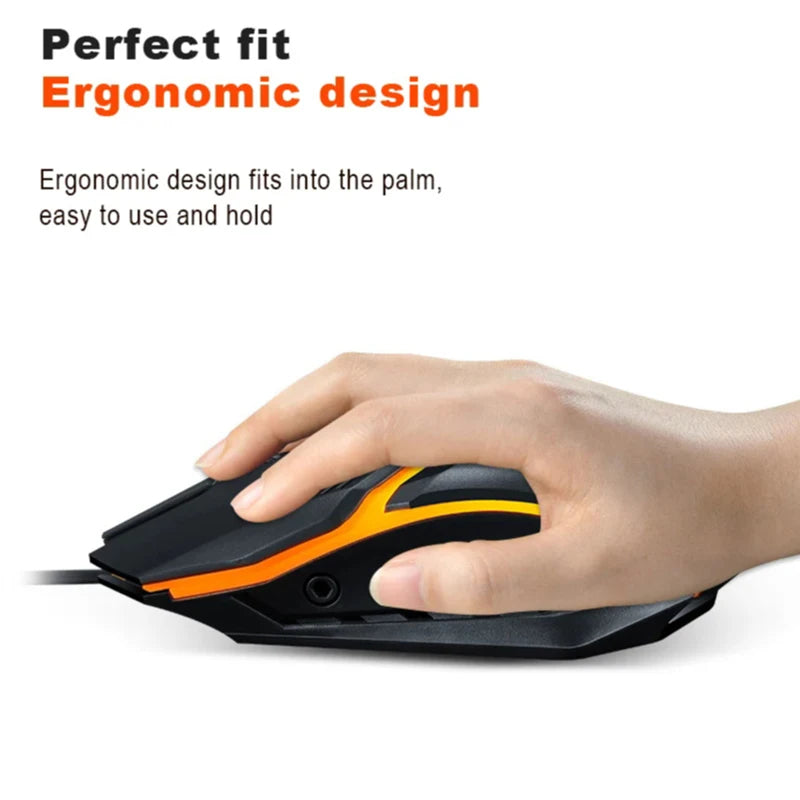 V1 Wired Mouse USB Gaming Luminous Computer Laptop Home Office Mouse