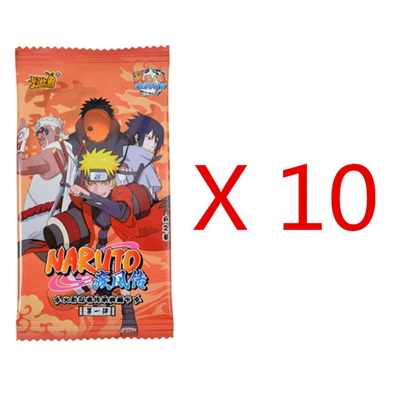KAYOU Original Naruto Cards Uzumaki Sasuke Ninja Game Collection Rare Cards Box Flash Card KaYou Naruto Box Toys Gift