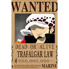 One Piece Wanted Poster Canvas Painting Print Picture Wall Art Bounty Anime Wall Bedroom Mural Luffy Zoro  Living Home Decor