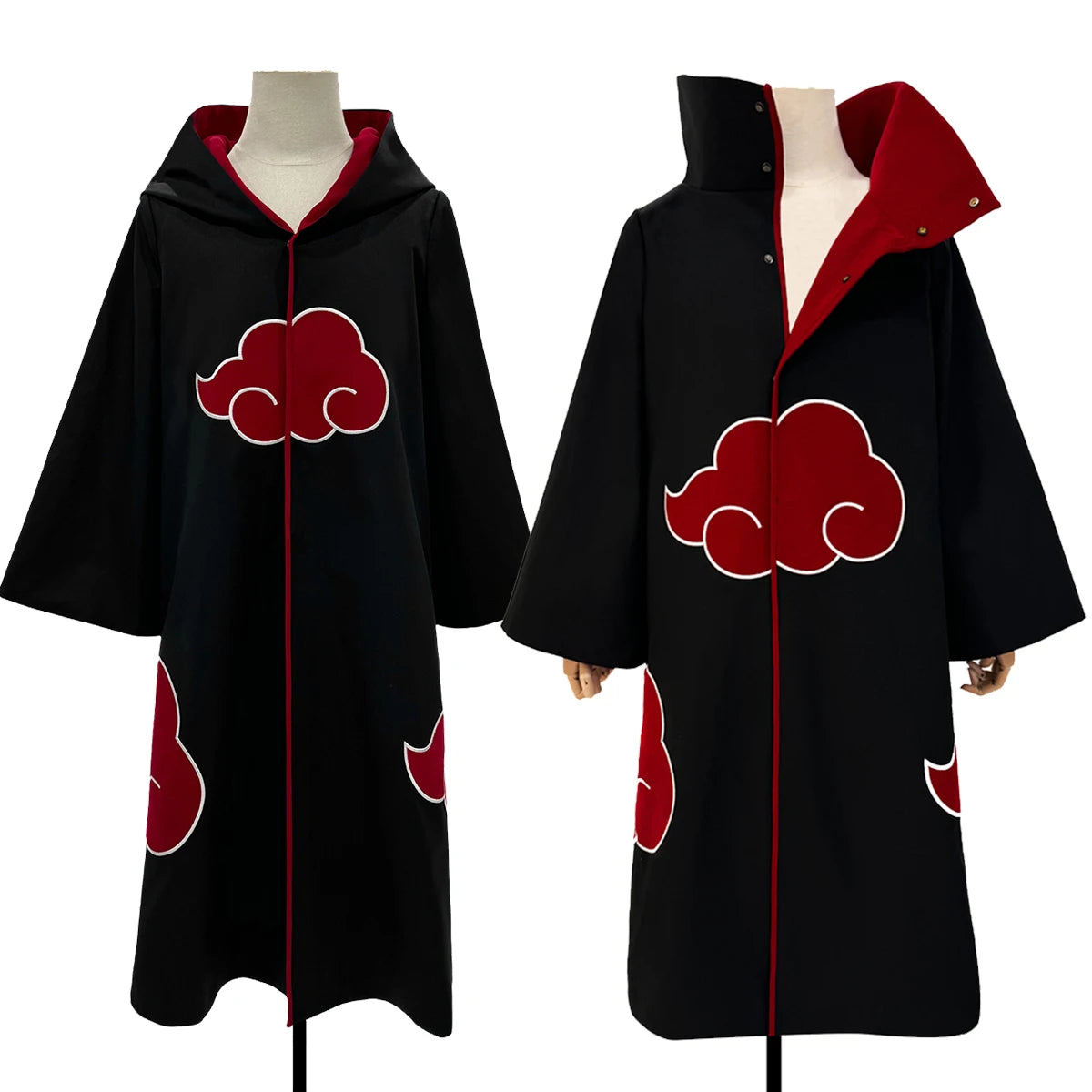 HOLOUN Uchiha Itachi Sasuke Anime Cosplay Costume Embroidery Hawk Team Cloak Pain Konan Sasori Halloween Christmas S-2XL