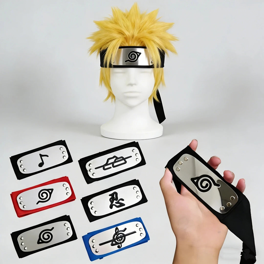 Bandai Naruto Sasuke Headband rebel ninja Konoha protective forehead Kakashi bandana cosplay anime Costume Accessories gift toy