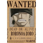 One Piece Wanted Poster Canvas Painting Print Picture Wall Art Bounty Anime Wall Bedroom Mural Luffy Zoro  Living Home Decor
