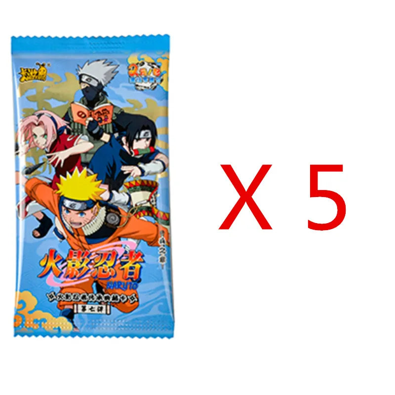 KAYOU Original Naruto Cards Uzumaki Sasuke Ninja Game Collection Rare Cards Box Flash Card KaYou Naruto Box Toys Gift