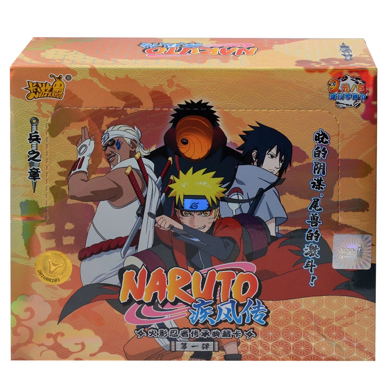 KAYOU Original Naruto Cards Uzumaki Sasuke Ninja Game Collection Rare Cards Box Flash Card KaYou Naruto Box Toys Gift