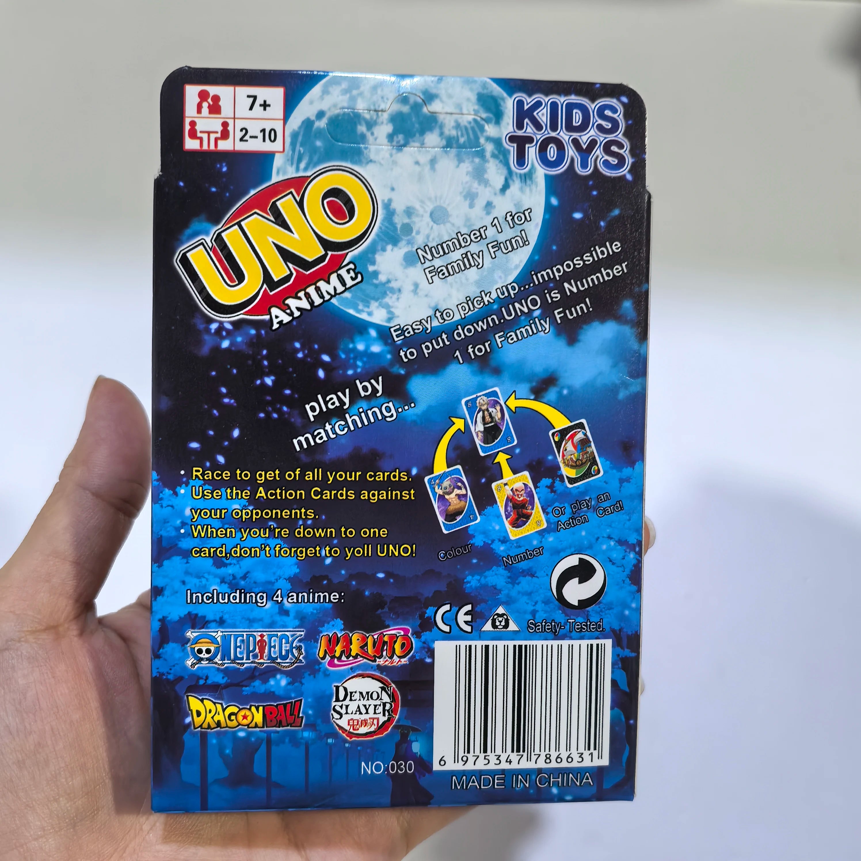 U-N-O Games One Piece Sword & Shield Card Game Family Funny Entertainment Board Game Poker Cards Game Gift Box