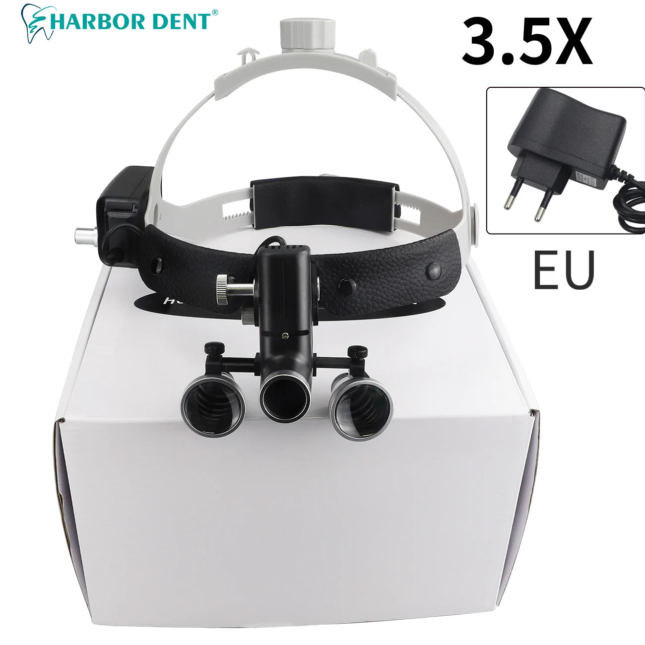 5W Headlight Wireless Surgical Magnifying Glass 2.5X 4X 5X 6X Binocular Head Magnifier High Power Dental Loupes LED Head Light
