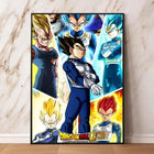 Anime Dragon Ball Canvas Painting Print Picture Goku Vegeta Hd Poster Children's Bedroom Decoration Wall Art Home Prints Gifts