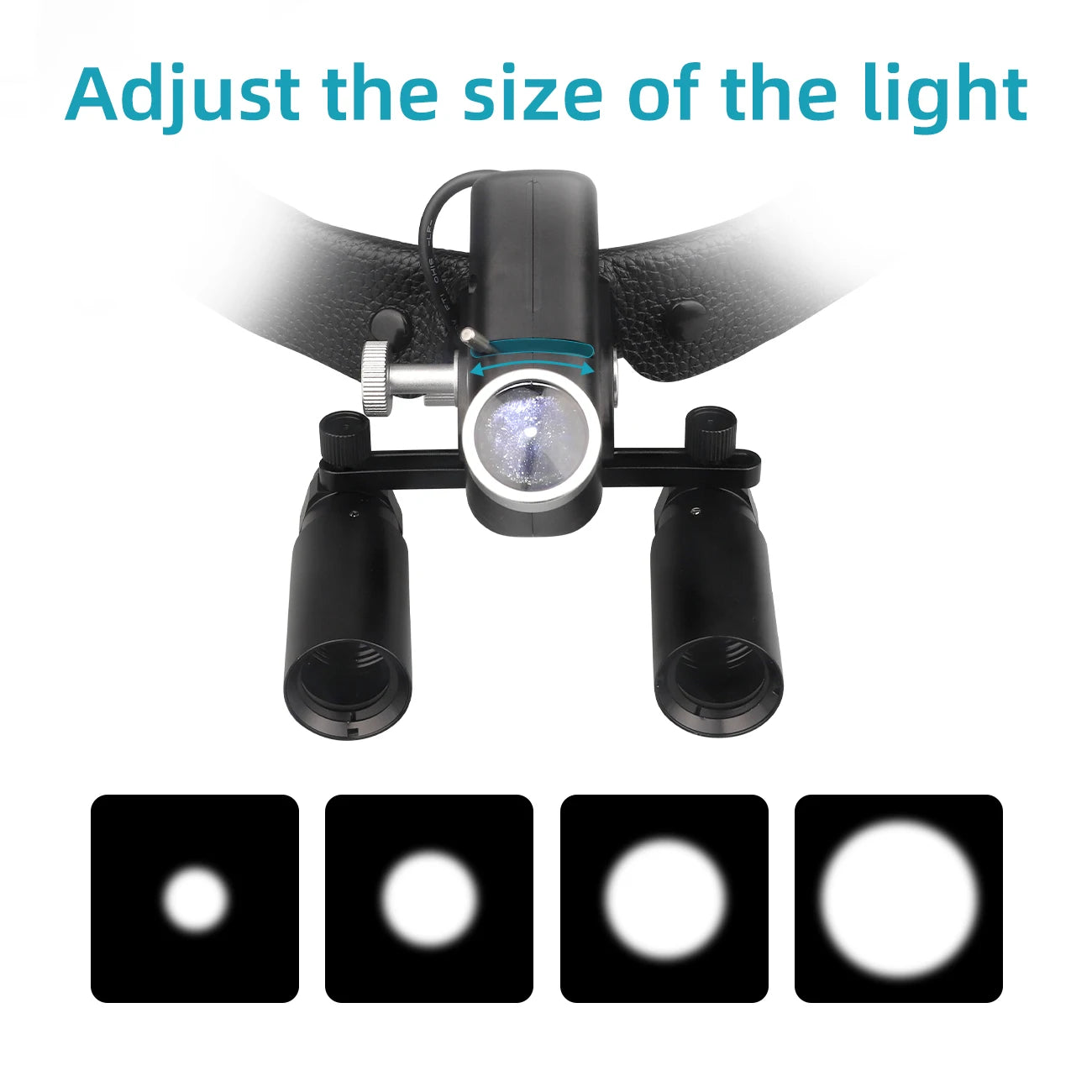 5W Headlight Wireless Surgical Magnifying Glass 2.5X 4X 5X 6X Binocular Head Magnifier High Power Dental Loupes LED Head Light
