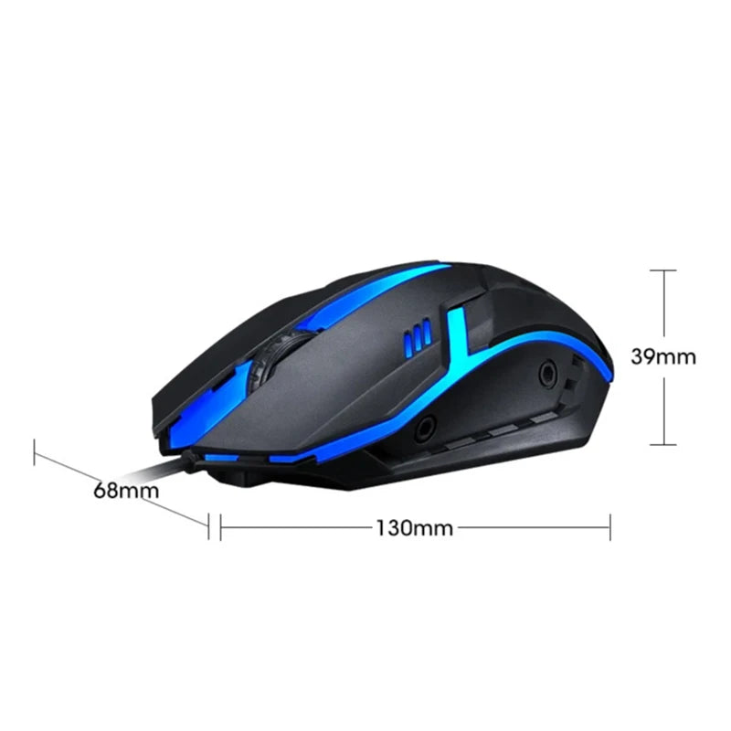 V1 Wired Mouse USB Gaming Luminous Computer Laptop Home Office Mouse