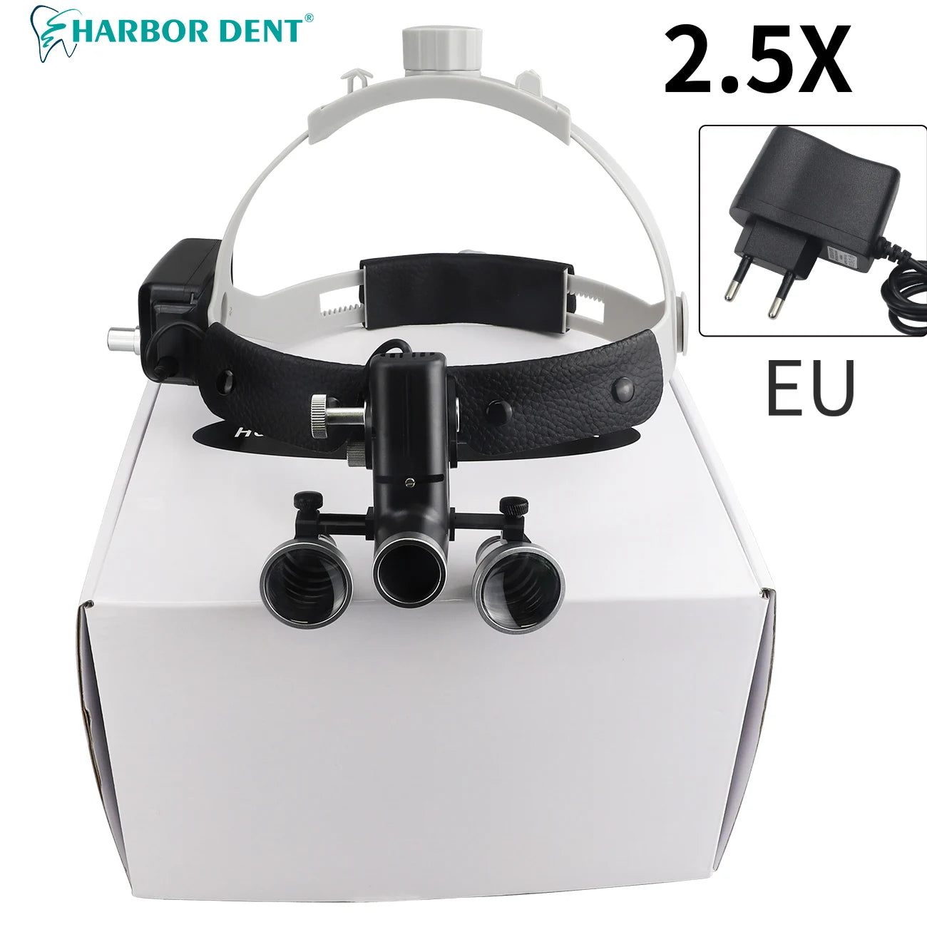 5W Headlight Wireless Surgical Magnifying Glass 2.5X 4X 5X 6X Binocular Head Magnifier High Power Dental Loupes LED Head Light