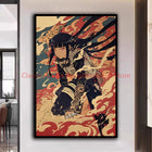 Naruto Poster Kakashi Sasuke Itachi Uchiha Akatsuki Anime Character Ukiyo-e Oil Painting Modern Home Decoration Aesthetic Gift