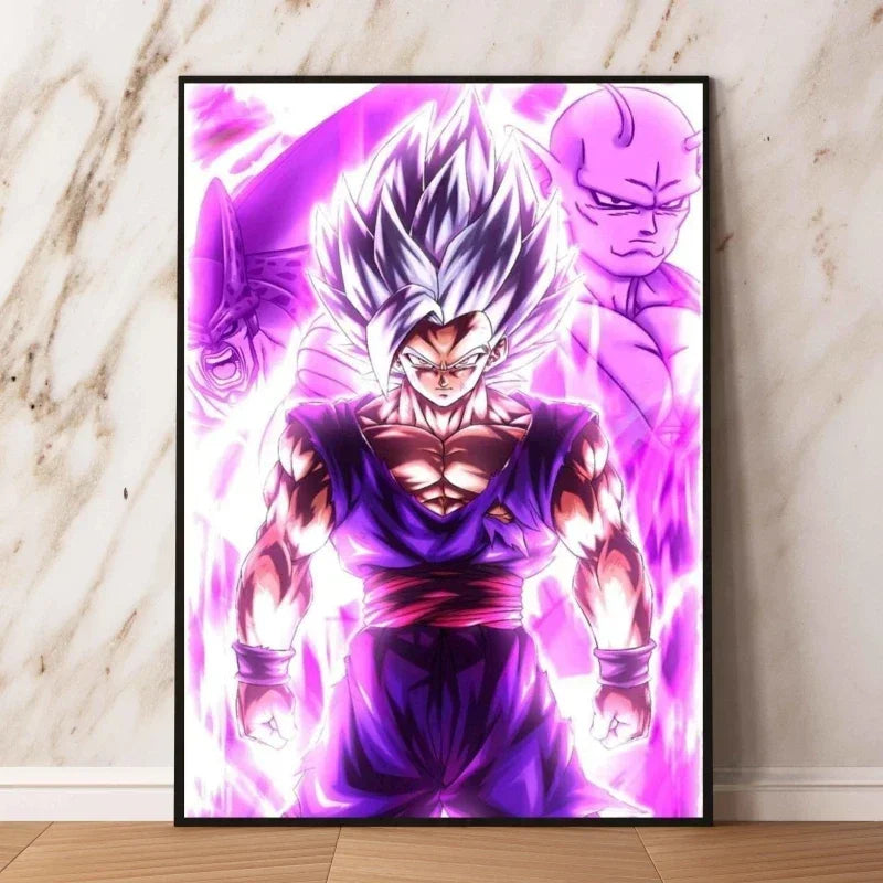 Anime Dragon Ball Canvas Painting Print Picture Goku Vegeta Hd Poster Children's Bedroom Decoration Wall Art Home Prints Gifts