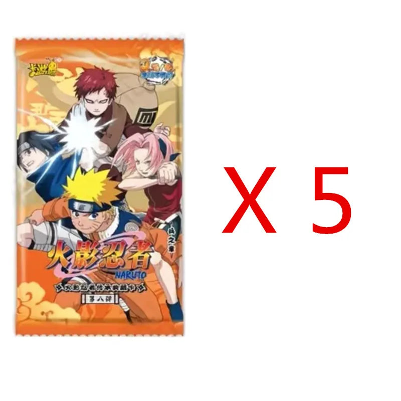 KAYOU Original Naruto Cards Uzumaki Sasuke Ninja Game Collection Rare Cards Box Flash Card KaYou Naruto Box Toys Gift