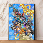 Anime Dragon Ball Canvas Painting Print Picture Goku Vegeta Hd Poster Children's Bedroom Decoration Wall Art Home Prints Gifts