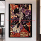Naruto Poster Kakashi Sasuke Itachi Uchiha Akatsuki Anime Character Ukiyo-e Oil Painting Modern Home Decoration Aesthetic Gift