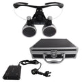 Dental Loupes Dental Magnifier Dental Lab Medical Loupes Magnification Binocular 2.5/3.5x420 Headlight Headlamp 5W Set Metal Box