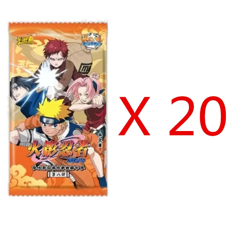 KAYOU Original Naruto Cards Uzumaki Sasuke Ninja Game Collection Rare Cards Box Flash Card KaYou Naruto Box Toys Gift